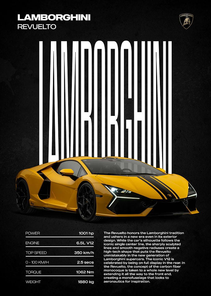 Lamborghini Revuelto Poster
