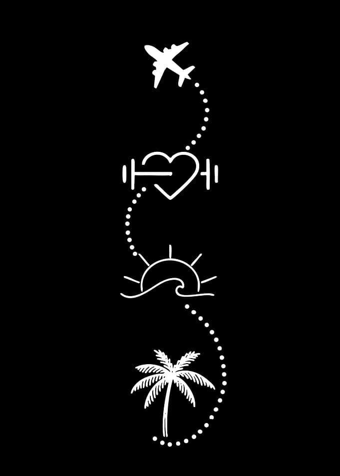 Travel, Fitness, and Beach Icons