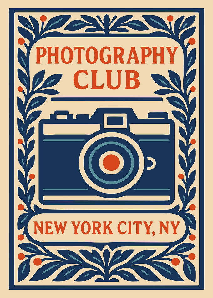 Photography Club New York City Poster