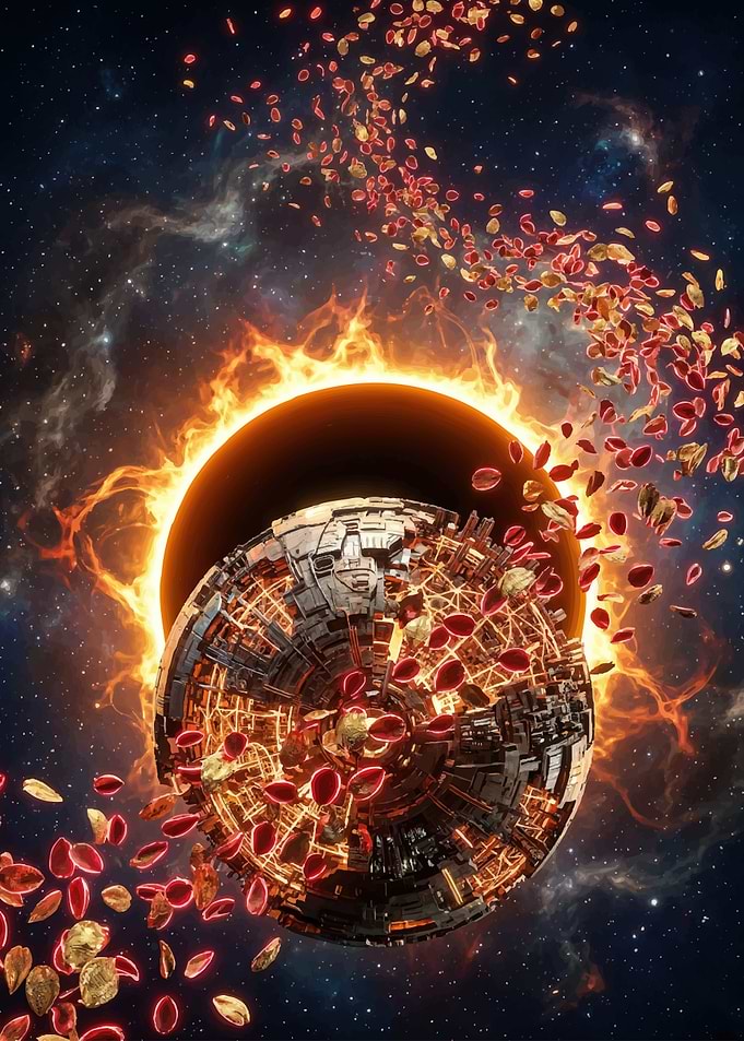 Cosmic Eclipse with Mechanical Sphere