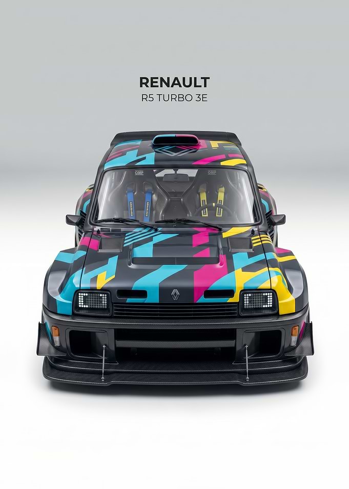 Renault R5 Turbo 3E Rally Car poster