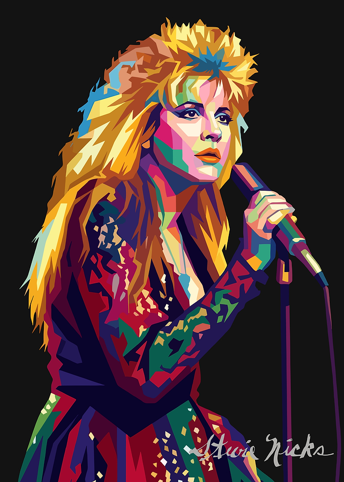 Stevie Nicks Pop Art Portrait