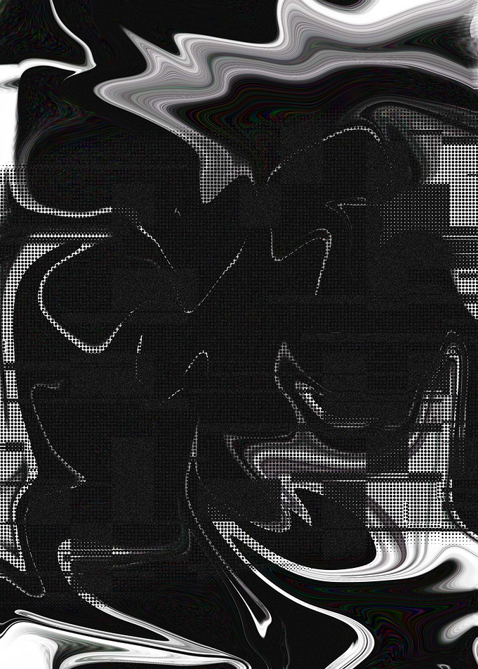 Abstract Black and White Swirls
