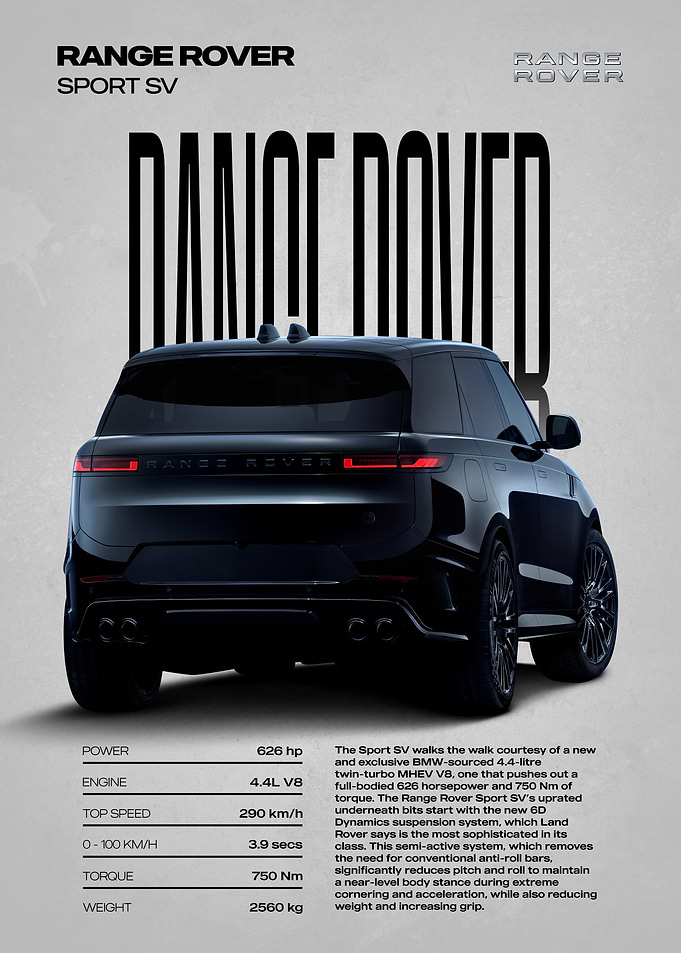 Range Rover Sport SV Rear View