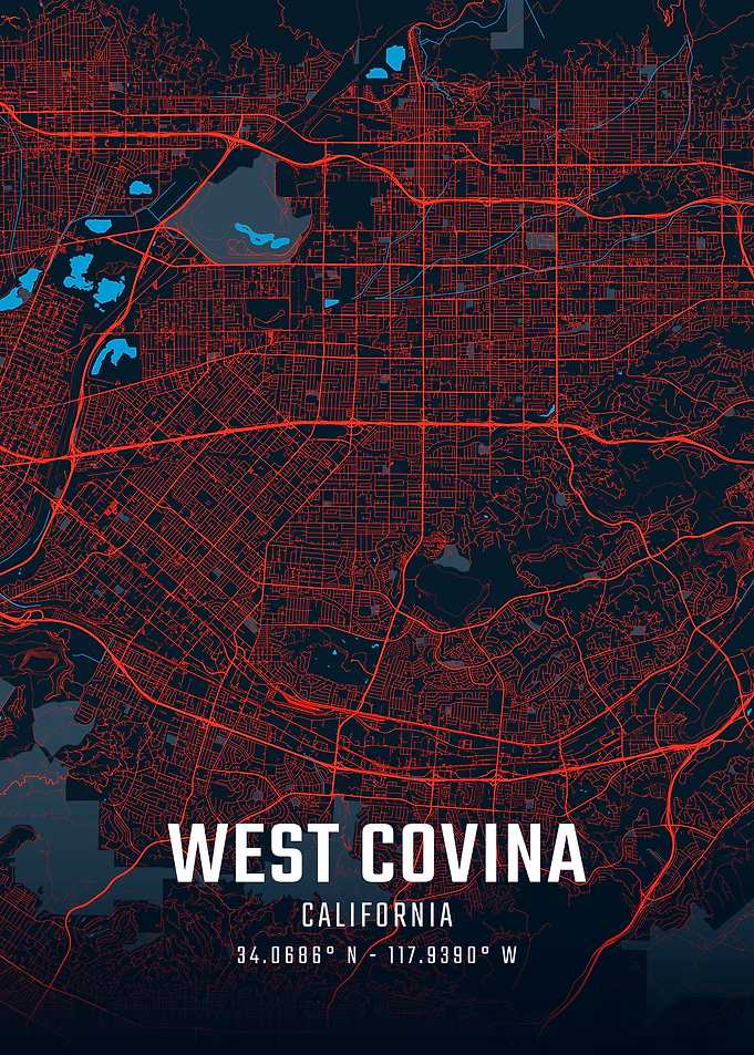 West Covina City Map
