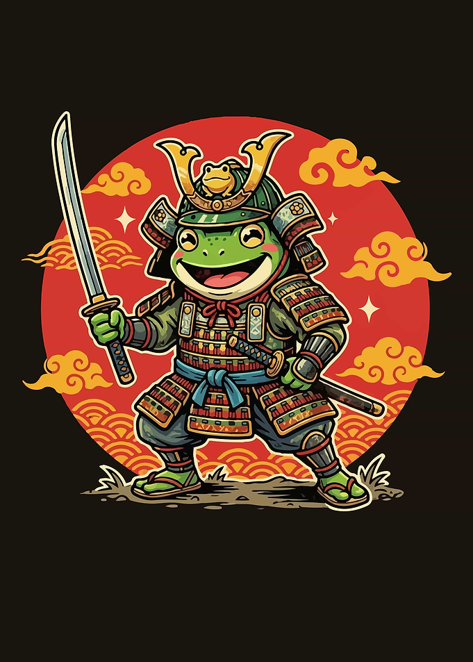 Samurai Frog Warrior