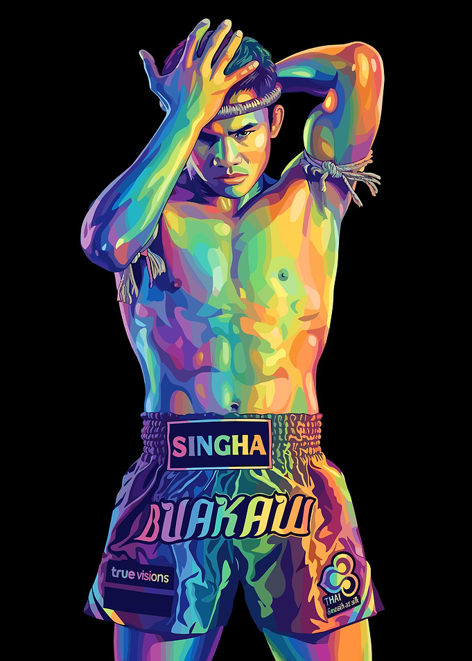 Buakaw Pop Art Portrait