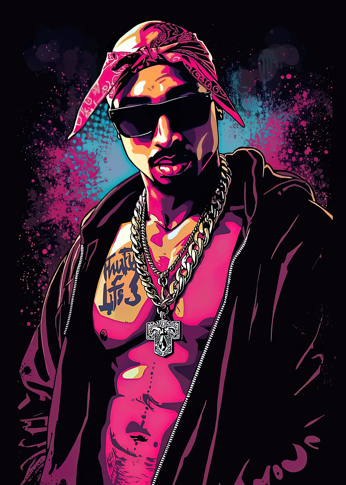 Tupac Shakur Pop Art Portrait