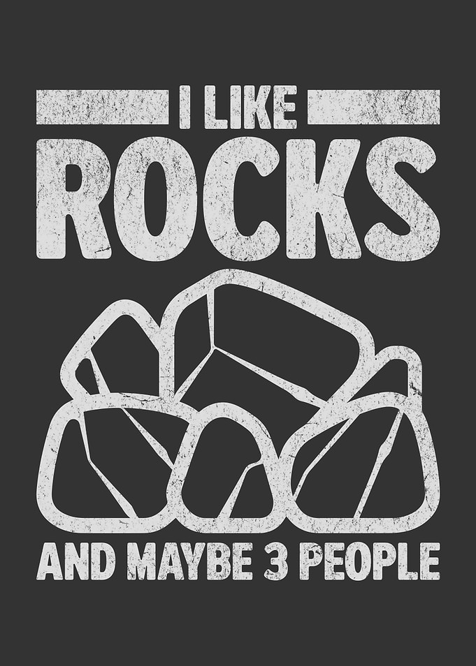 I Like Rocks And Maybe 3 People Funny Rock Collector Rockhound (light version)