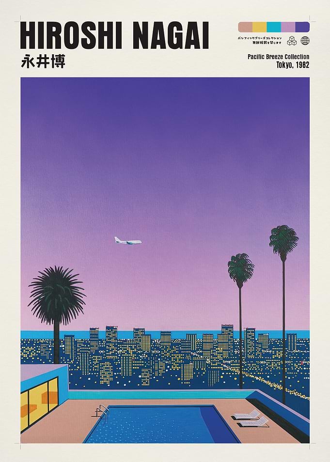 Hiroshi Nagai Cityscape with Pool