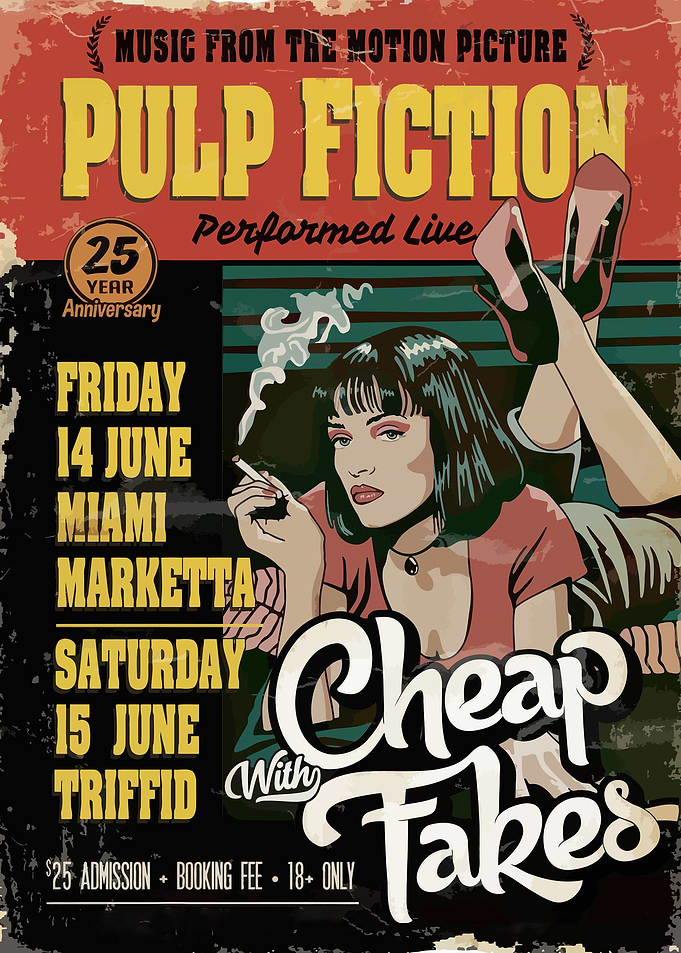 Pulp Fiction Live Music Poster