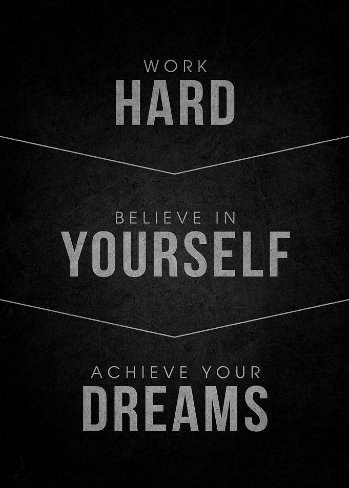 Motivational Text Art