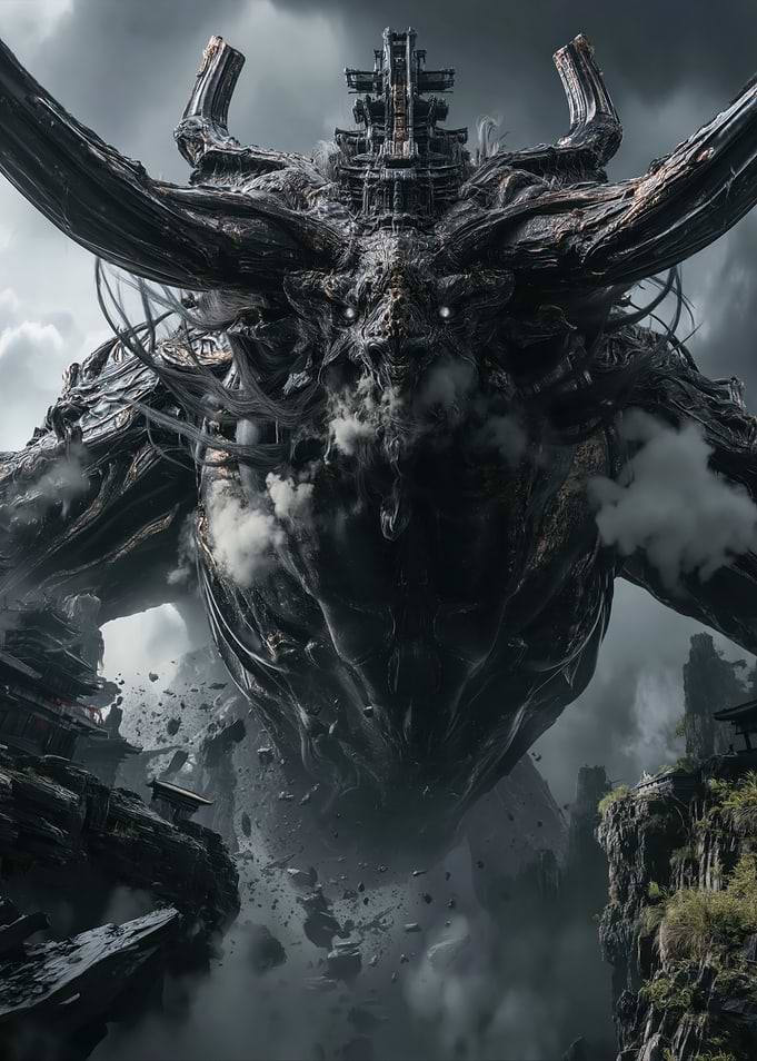 Colossal Mechanical Dragon God