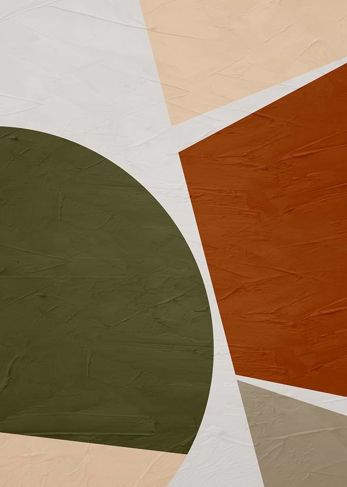 Abstract Geometric Shapes with Textured Background