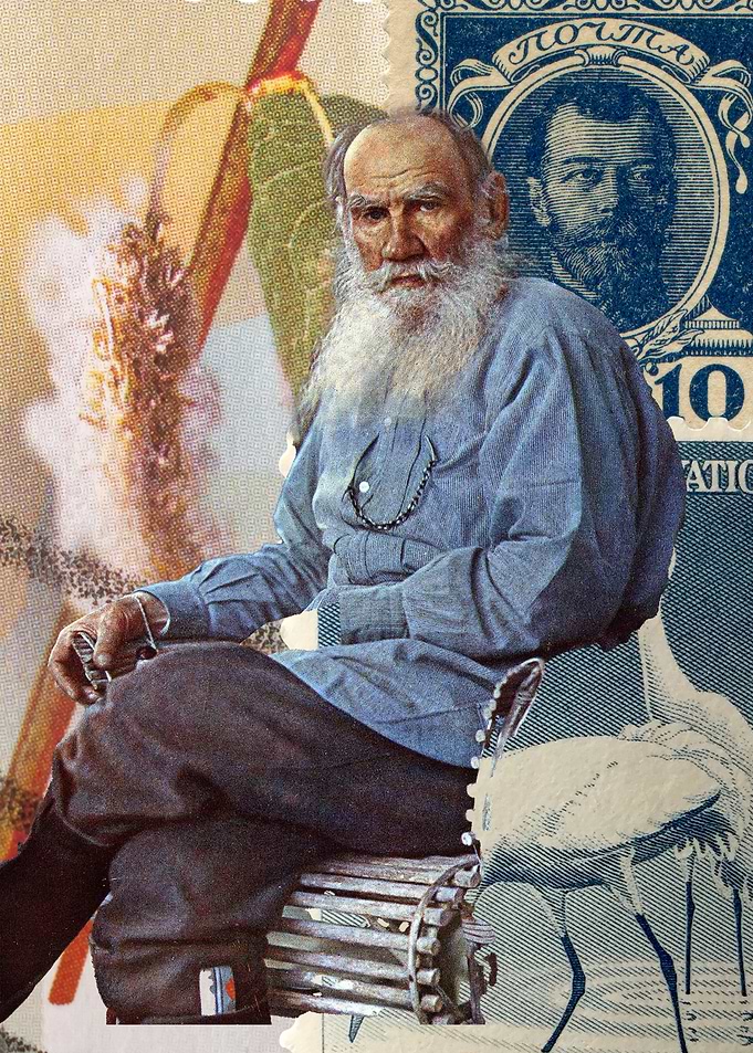 Leo Tolstoy Portrait Collage