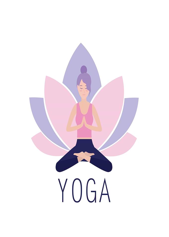 Woman meditating in lotus pose