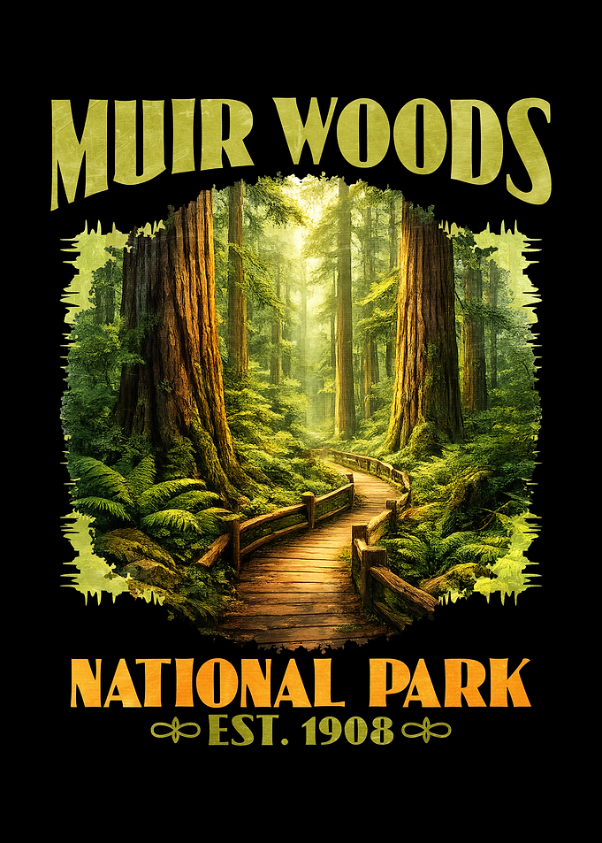 Muir Woods National Park Vintage Poster