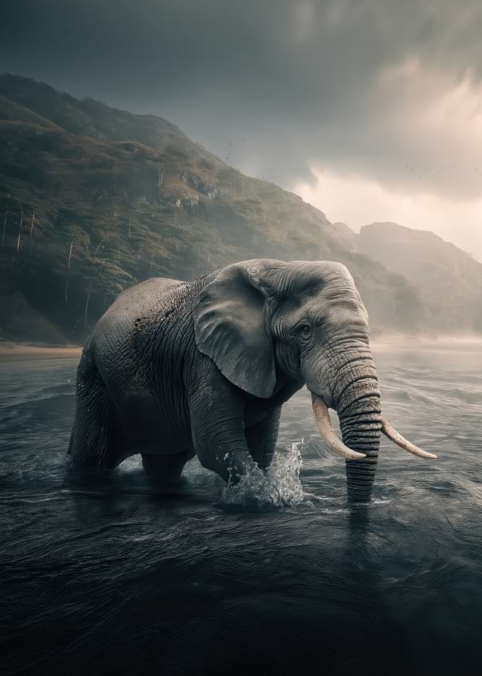 Elephant in the Ocean