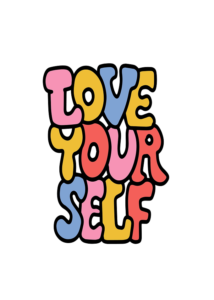 Love Yourself Text Art