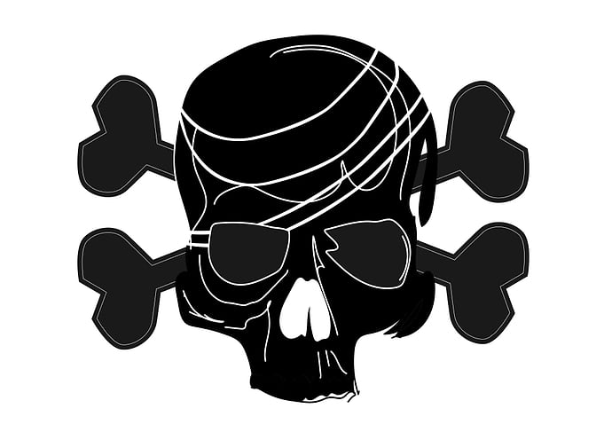 Pirate Skull and Crossbones