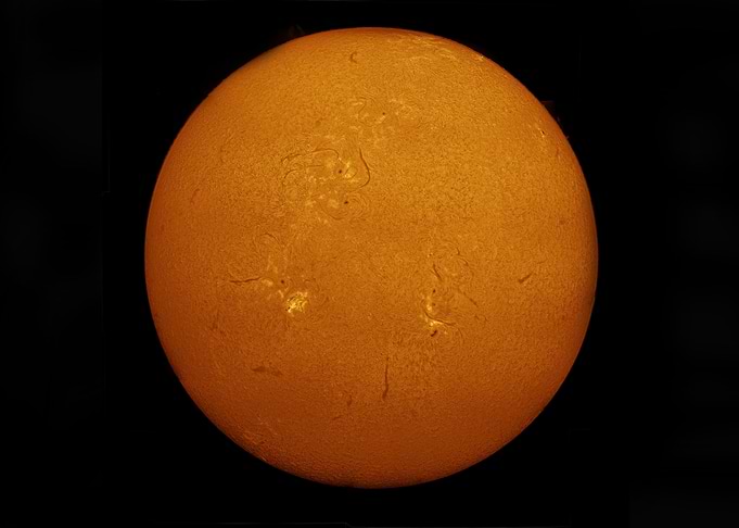 The Sun with Sunspots