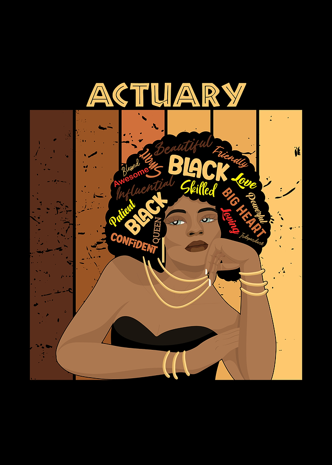 Actuary Black Woman Art