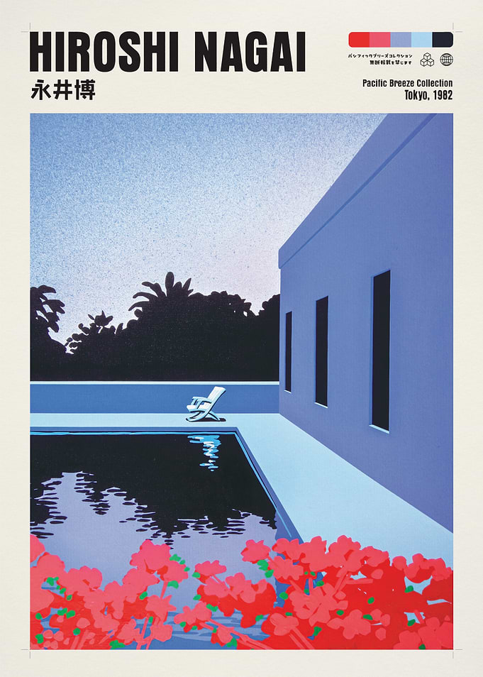 Hiroshi Nagai Poolside Scene