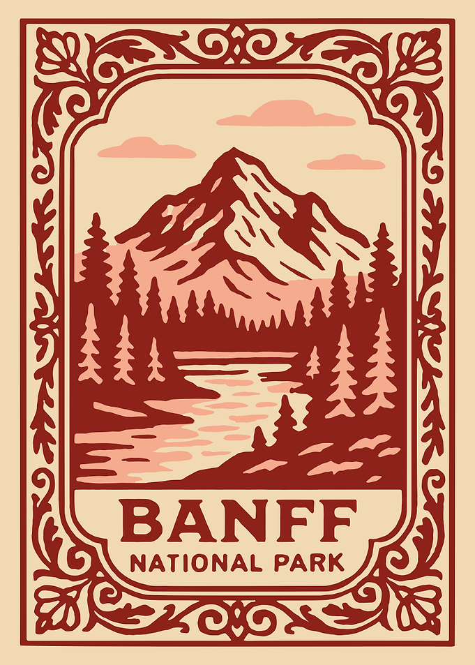 Banff National Park Vintage Poster