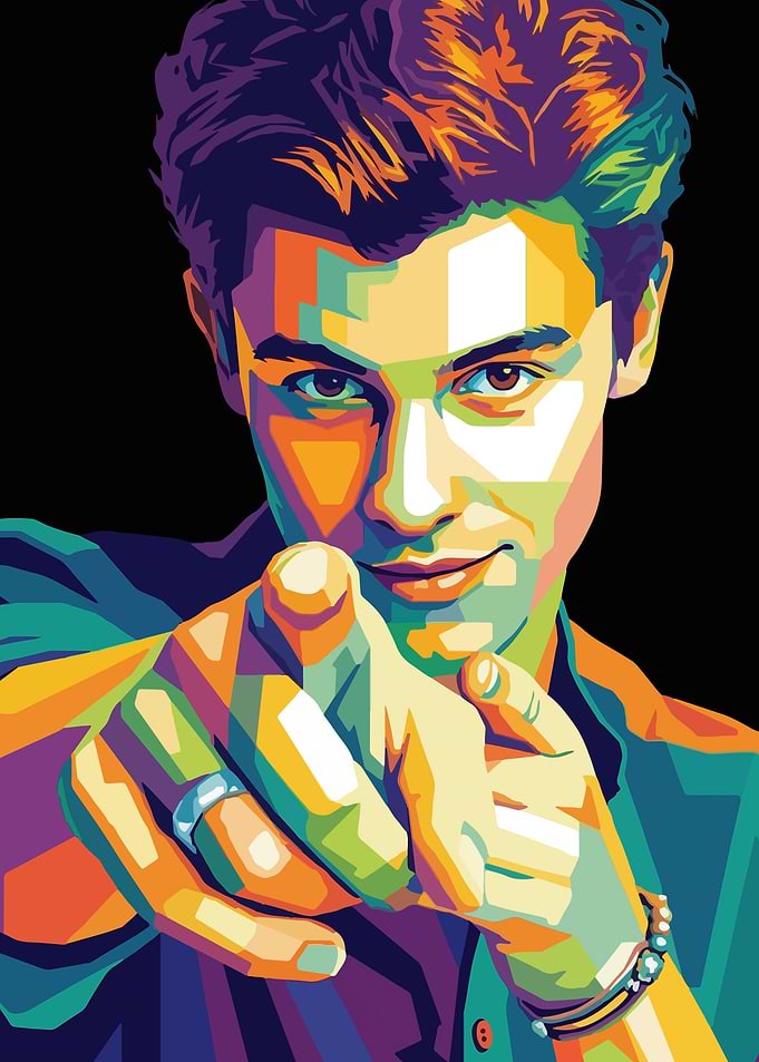 Pop Art Portrait of Shawn Mendes
