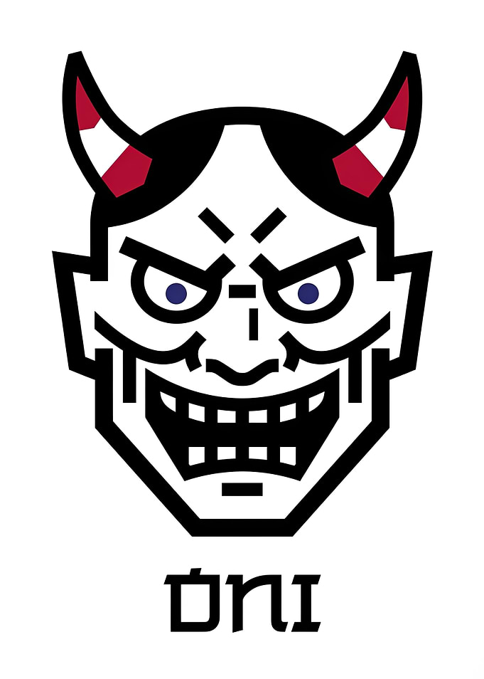 Oni Japanese Demon Illustration