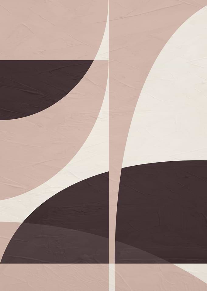 Abstract Geometric Shapes in Earth Tones