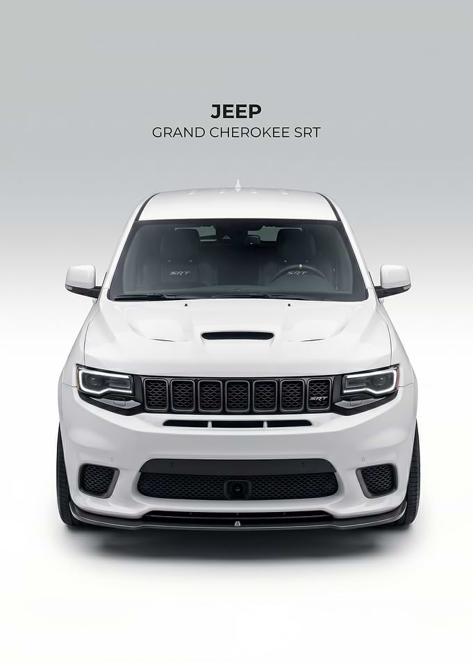 White Jeep Grand Cherokee SRT