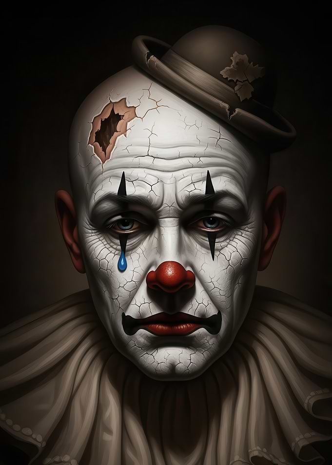 Sad Clown Portrait