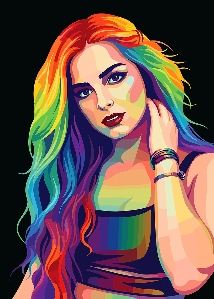 Addison Rae Pop Art
