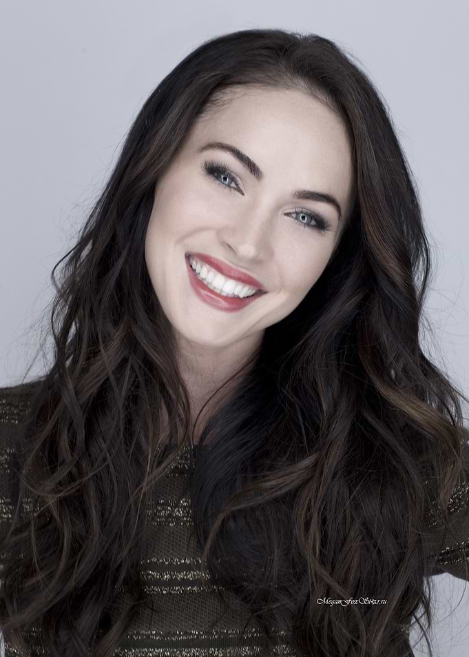 Megan Fox Smiling Portrait