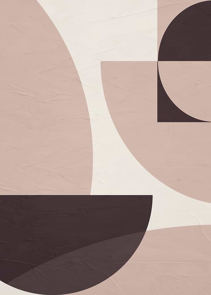 Abstract Geometric Shapes in Earth Tones