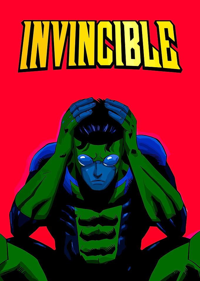 Invincible Character with Hands on Head