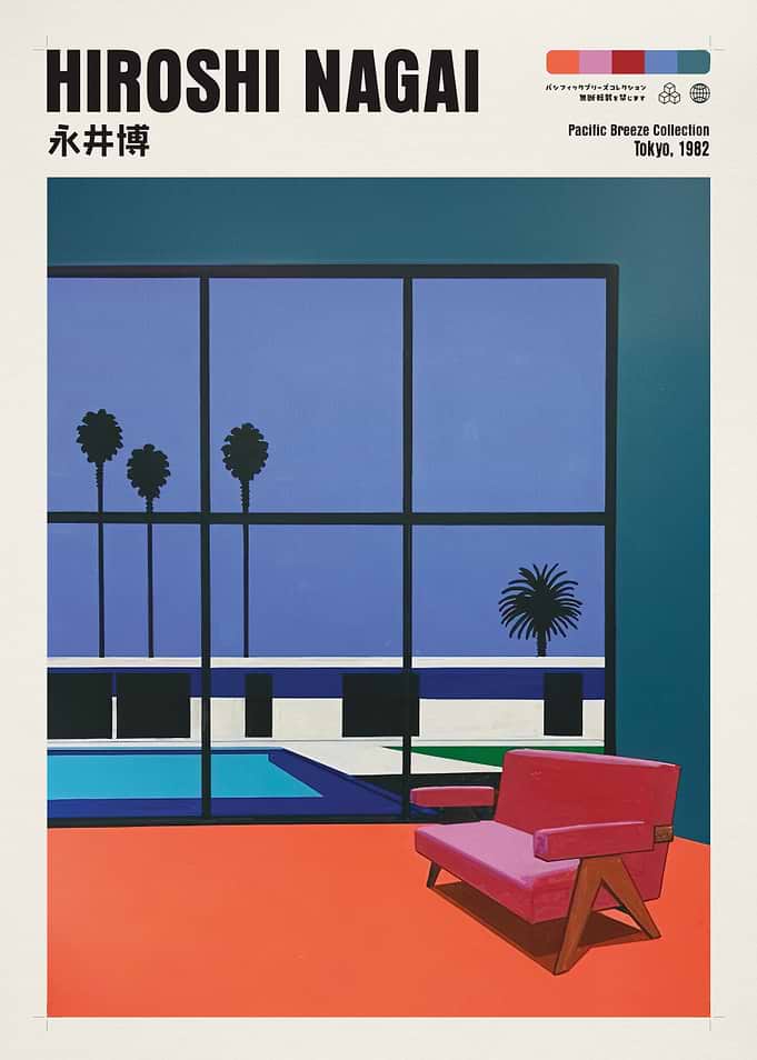 Hiroshi Nagai Pacific Breeze Collection Poster
