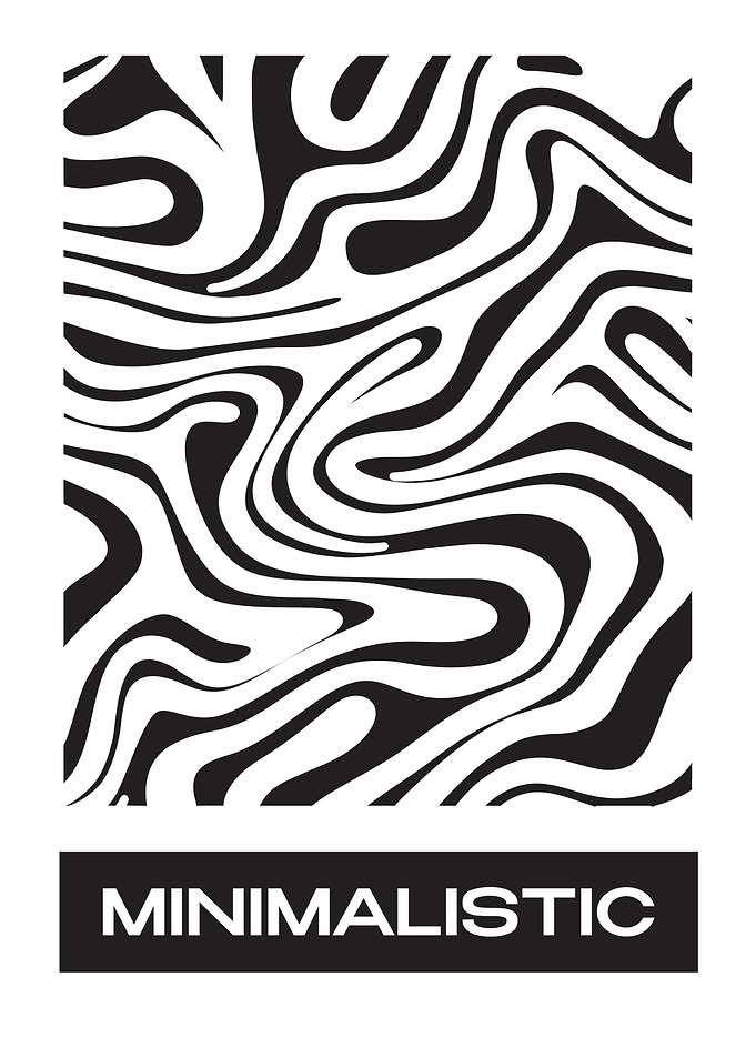 Minimalistic Abstract Zebra Pattern