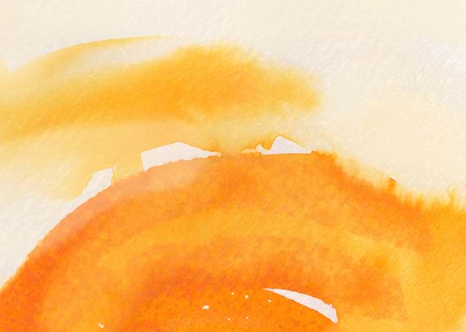 Abstract Sun Orange and Yellow Watercolor