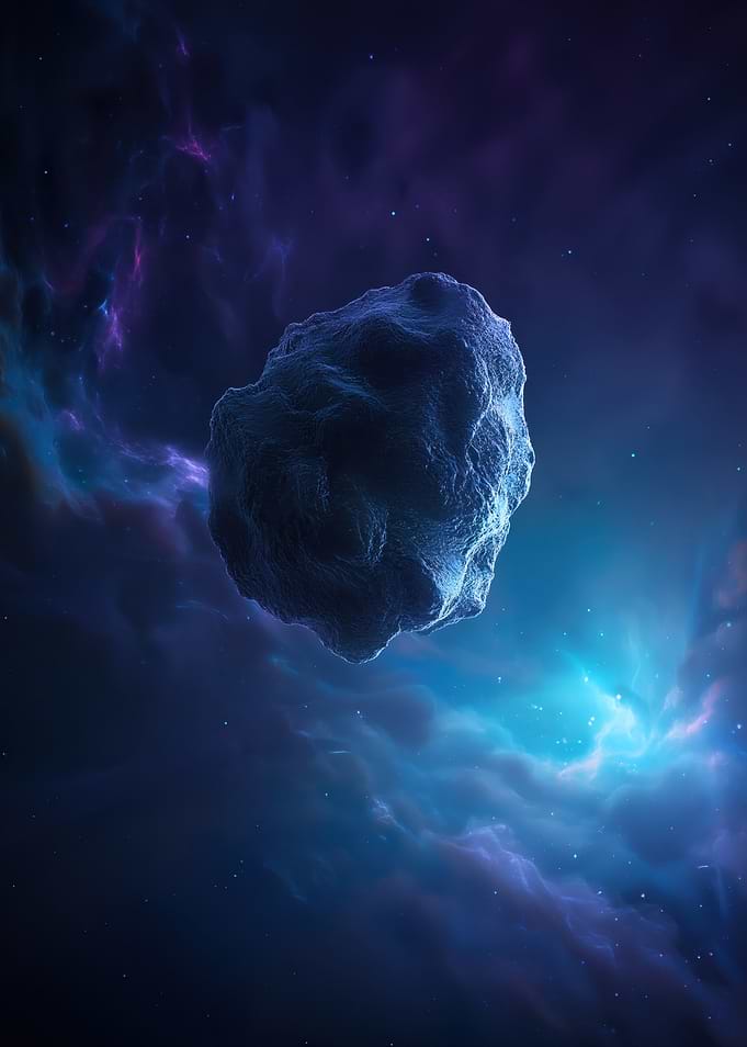 Asteroid in Nebula