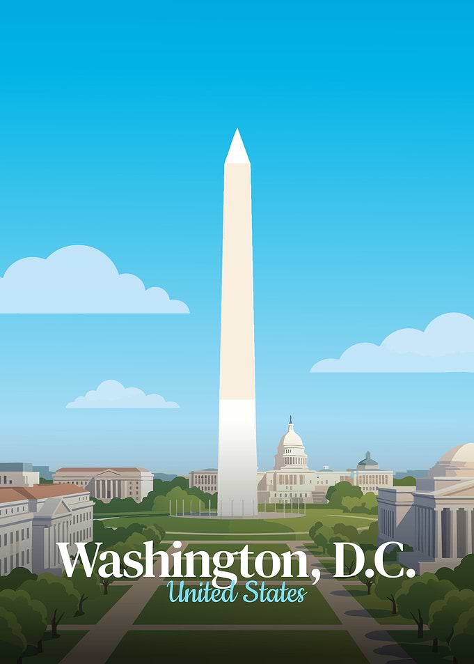 Washington D.C. Monument and Capitol