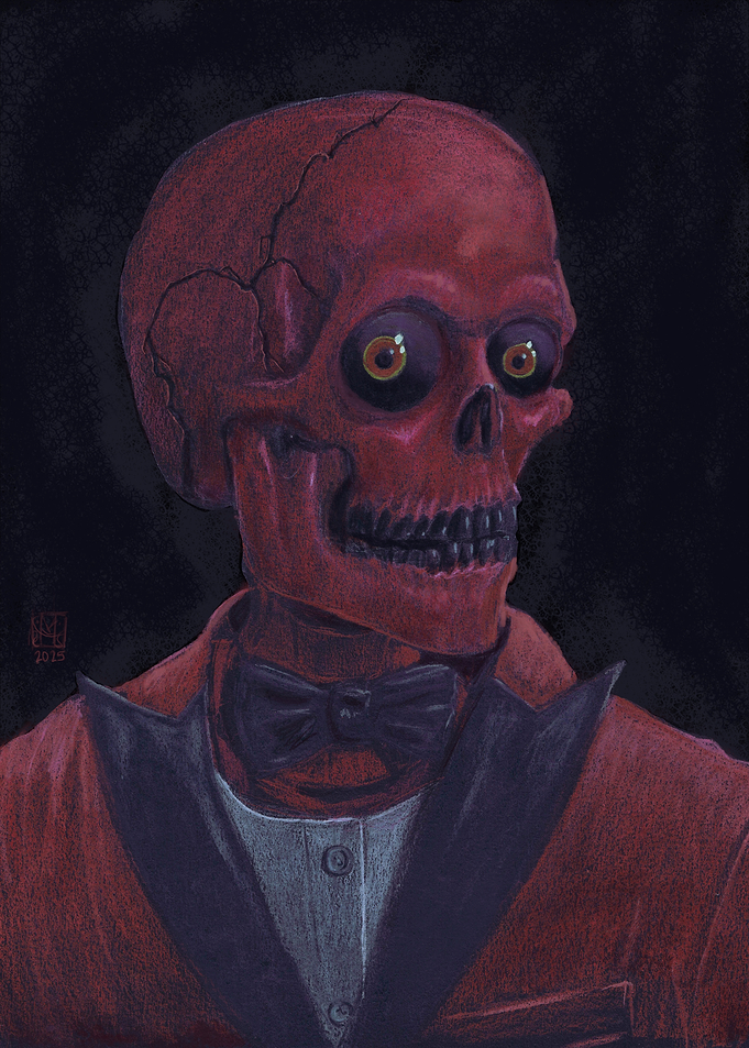 Just Dandy - Red Skeleton in Tuxedo