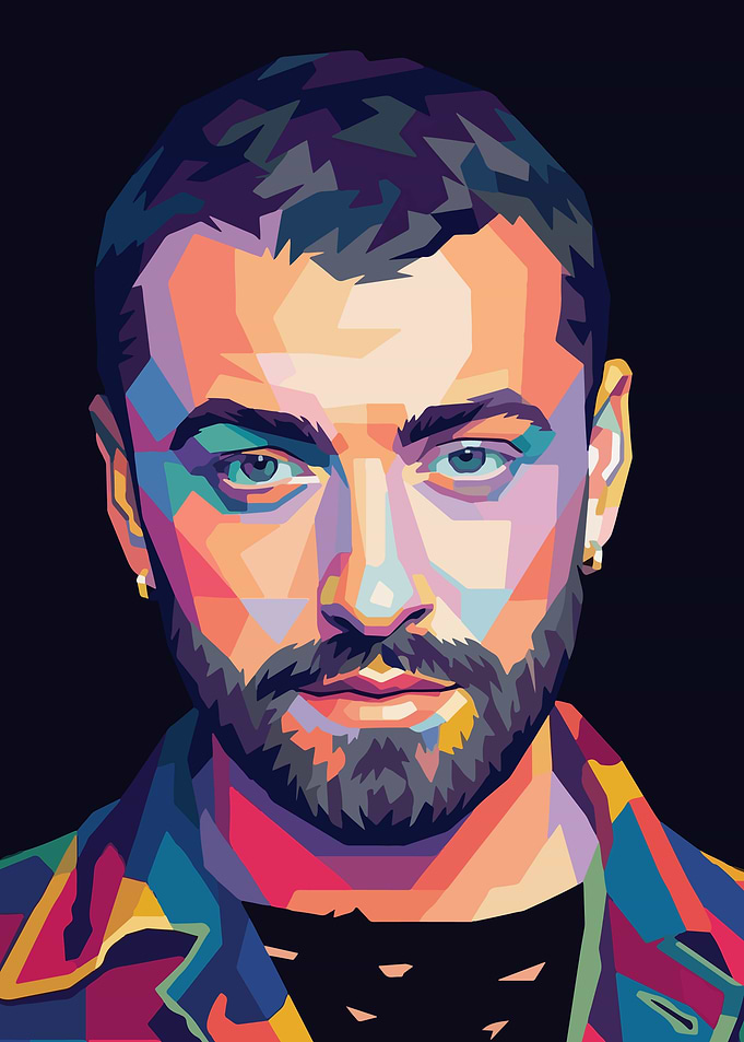 Sam Smith Pop Art Portrait