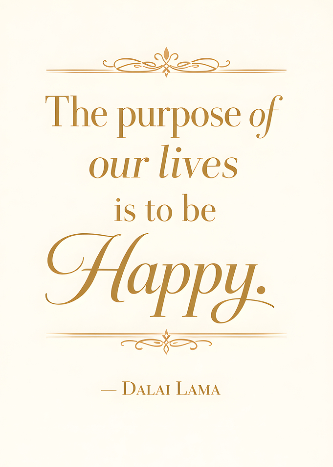 Dalai Lama Quote on Happiness