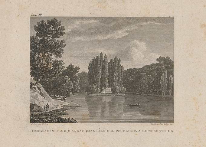Tomb of J.J. Rousseau at Ermenonville