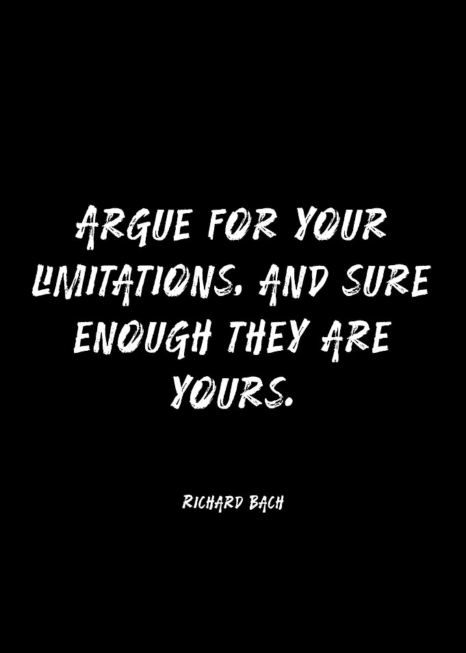 Richard Bach quote on limitations