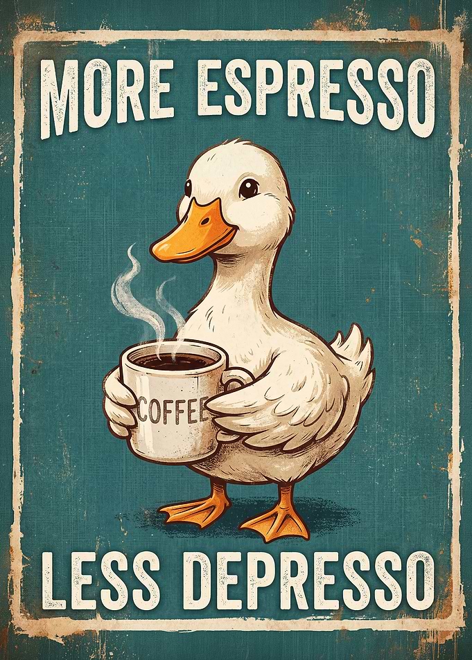 Duck with Coffee