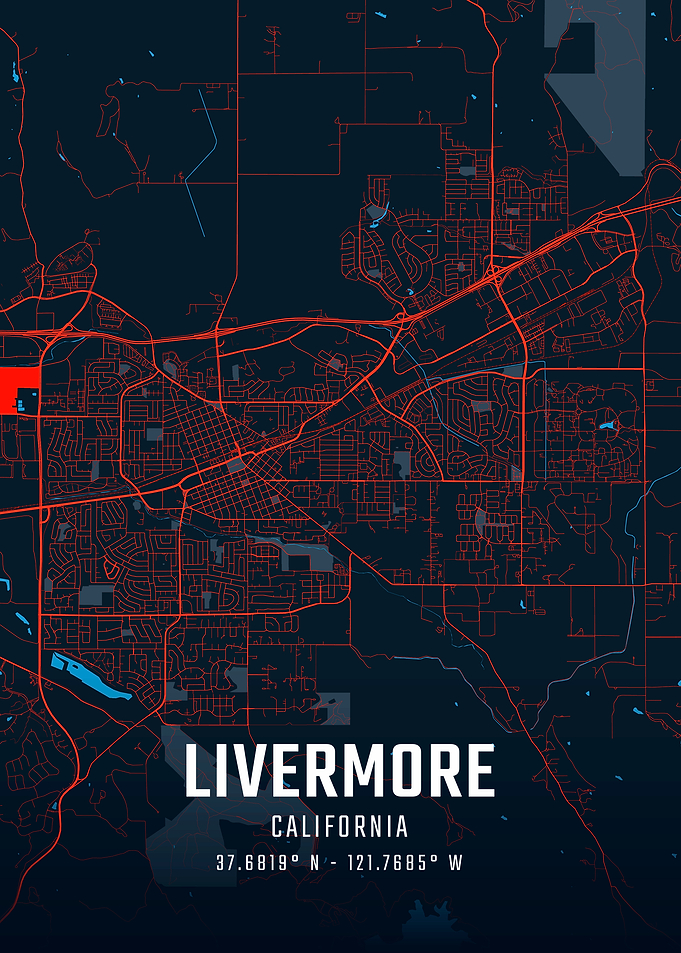 Livermore California City Map