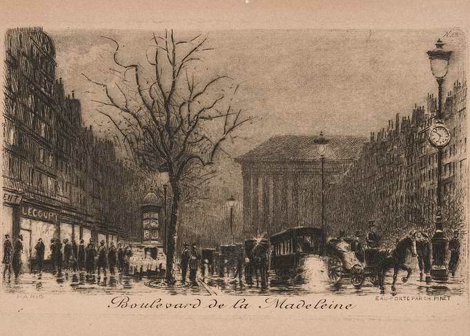 Boulevard de la Madeleine Paris